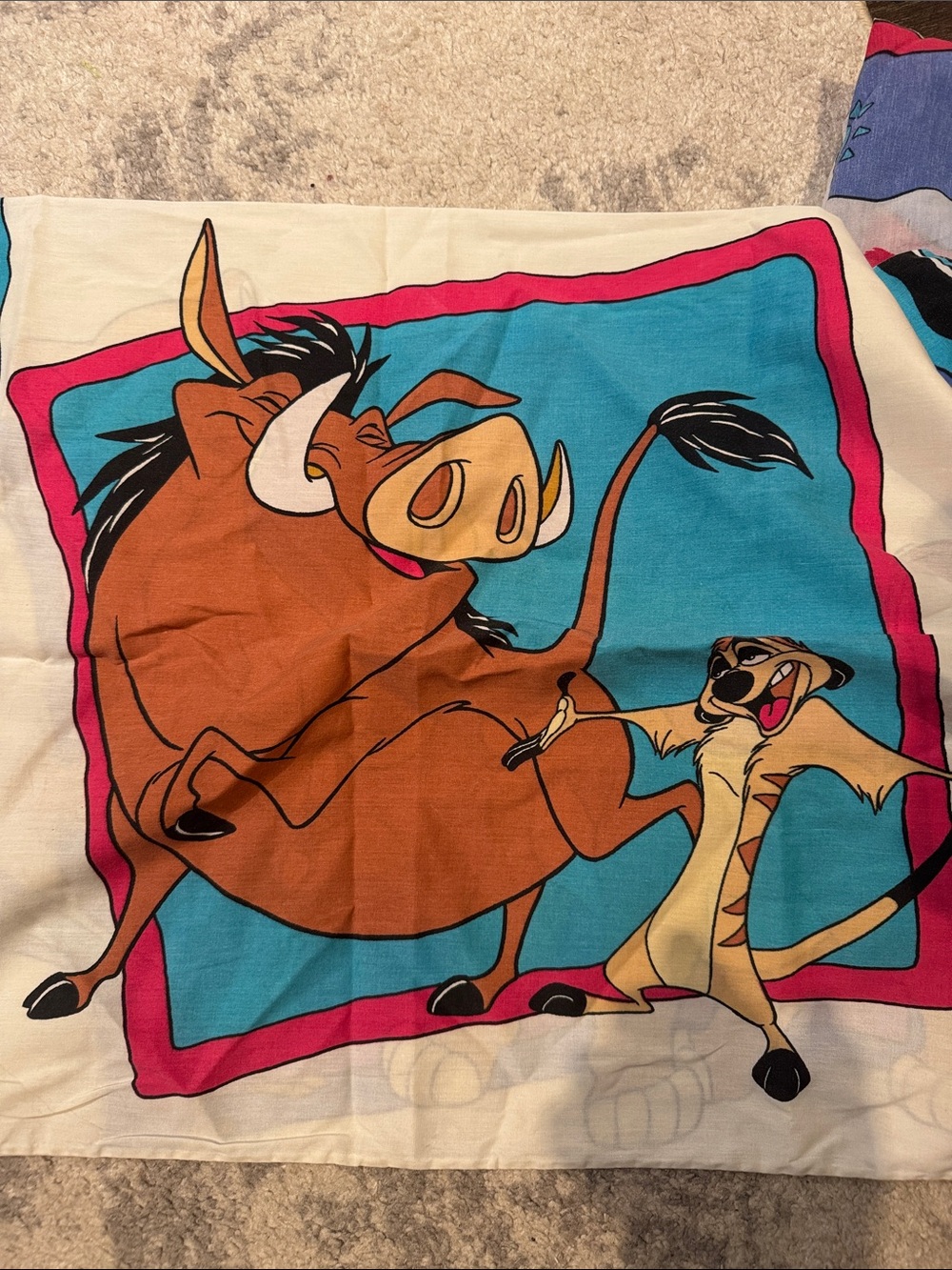 VINTAGE Lion King twin Sheets and Pillowcase - Picture 6 of 6